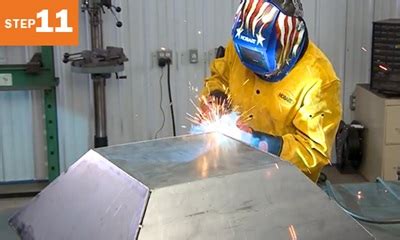 weld a metal box firebox|welding a fire pit.